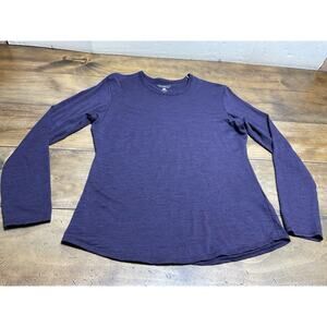 Segments Base Layer Women’s Medium Purple 100% Merino Wool Long Sleeve Shirt